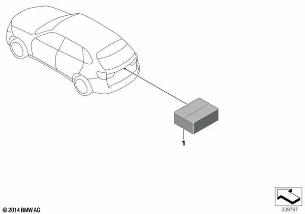 Kit de actualización de cámara trasera para BMW F25, F26 (OEM 66212358777). Original BMW.