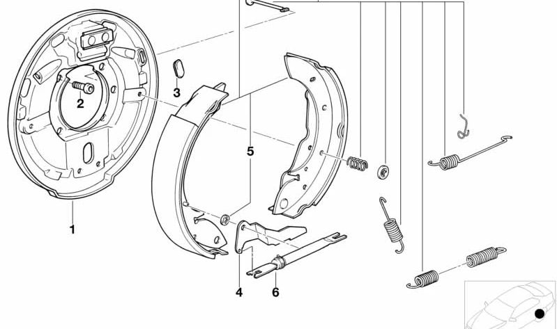 Palanca de ajuste derecha para BMW Serie 3 E36 (OEM 34211159144). Original BMW