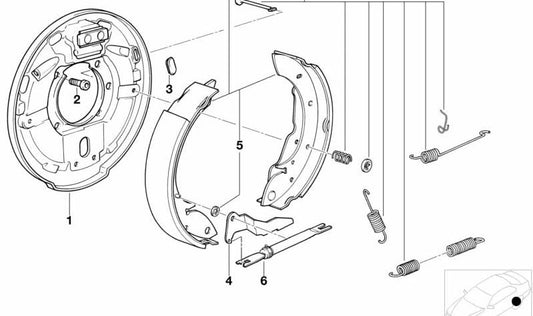 Arandela de Seguridad para BMW Serie 3 E36 (OEM 34211159563). Original BMW