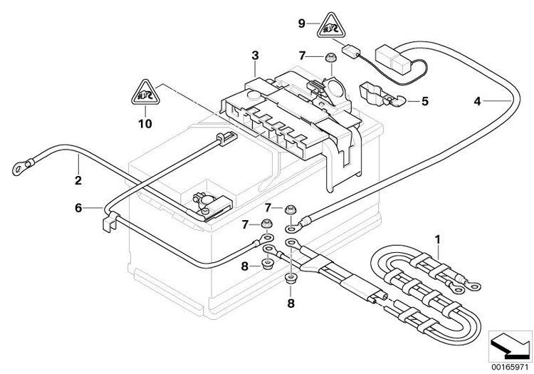 Cable De Batería Positivo Para Bmw E87 E81. Original Recambios