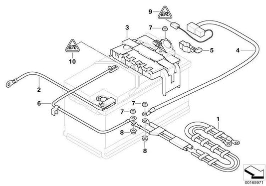 Cable De Batería Positivo Para Bmw E87 E81. Original Recambios