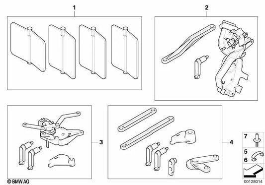 Support for BMW E60, E61, E63, E64 (OEM 64116933908). Genuine BMW