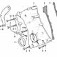 Cubierta inferior de la caja de la cadena para BMW E28, E24, E23 (OEM 11141306856). Original BMW.