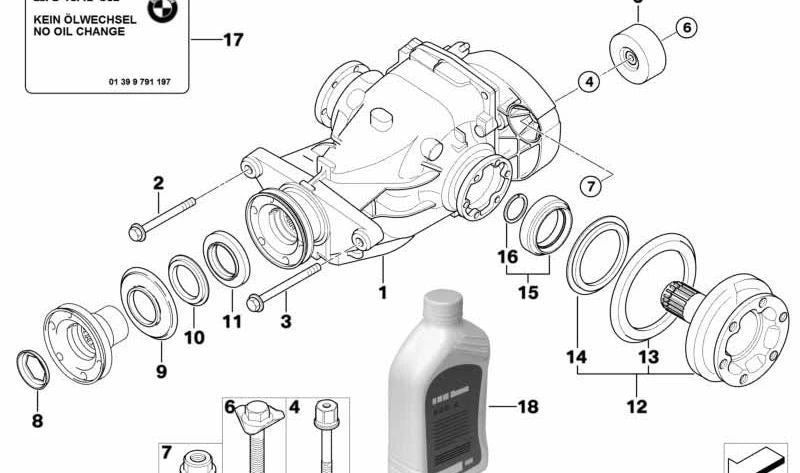 Amortiguador de Vibraciones para BMW E65 (OEM 33176775542). Original BMW