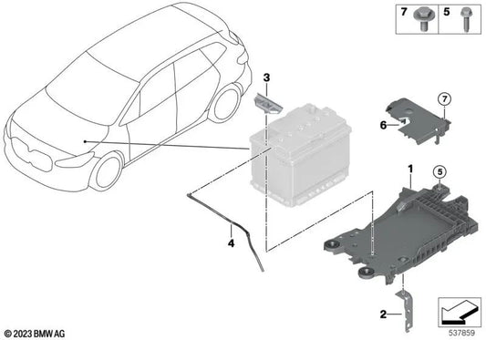 Sechskantschraube für BMW 1er F40, F52, F70, 2er F44, F45, F46, U06, i I01, X1 F48, X2 F39, X5 G05 (OEM 07119907349). Original BMW