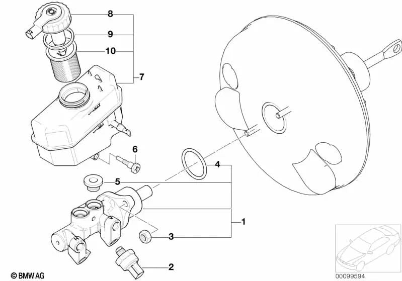 Tuerca hexagonal autoblocante para BMW Serie 1 E81, E82, E87, E87N, E88, Serie 3 E21, E30, E36, E46, (OEM 07129906196). Original BMW