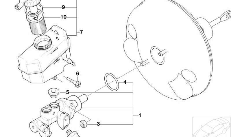 Siebhülse para BMW Serie 3 E46 (OEM 34326752749). Original BMW