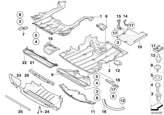 Blindaje Compartimento Motor Protección Inferior Para Bmw E90 E91 E92. Original Recambios