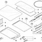 Mechanismus der hinteren Glasabdeckung für BMW X5 E70, E70N (OEM 54137240682). Original BMW.