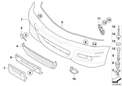 Parachoques Frontal Imprimado Delantero M3 Para Bmw Cabrio E46. Original Recambios