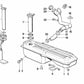 Medidor de nivel de combustible para BMW E30 (OEM 16141178847). Original BMW