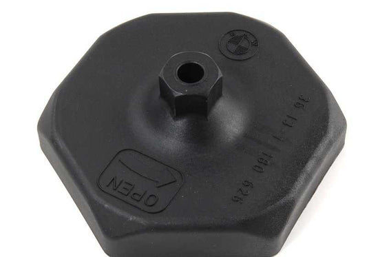 Tapón de cubierta central de llanta OEM 36131180626 para BMW (Modelos compatibles: E30, E36, E46, E90, E91, E92, E93, E28, E34, E39, E60, E24, E63, E64, E23, E32, E38, E65, E66, E31, E85, E86). Original BMW.