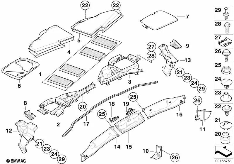 Rechte Stabilisatorbuchse für BMW E81, E82, E87, E88, E90, E91, E92, E93, E87N, E90N, E91N, E92N, E93N, E84 (OEM 64316964416). Original BMW.