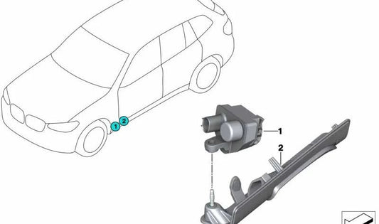 Módulo de luz izquierda para BMW X3 F97, G01, G08, X4 F98, G02 (OEM 63178072707). Original BMW