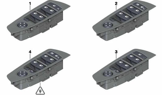 Unidad de Control del Centro de Conmutación de la Puerta para BMW F01, F02, F04 (OEM 61319241911). Original BMW