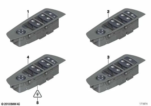 Unidad de control del centro de conmutación de la puerta para BMW F01, F02 (OEM 61319241940). Original BMW