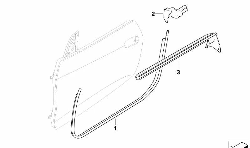 Cubierta del pilar B izquierda para BMW Z4 E85 (OEM 51717148937). Original BMW