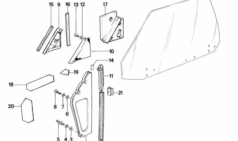 Junta para BMW E24 (OEM 51211914052). Original BMW.