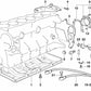 Tapón de cierre para BMW E36, E39, E38 (OEM 11111433062). Original BMW