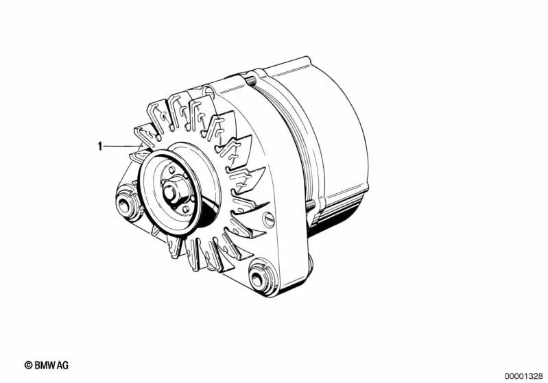 Polea para BMW E90, E91, E92, E93 (OEM 12311311449). Original BMW