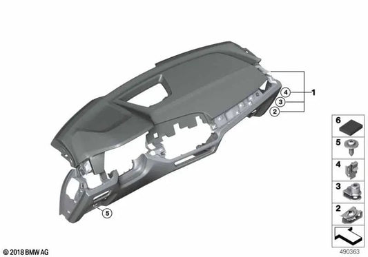 Instrumento salpicadero Sensatec para BMW G06 (OEM 51459891581). Original BMW.