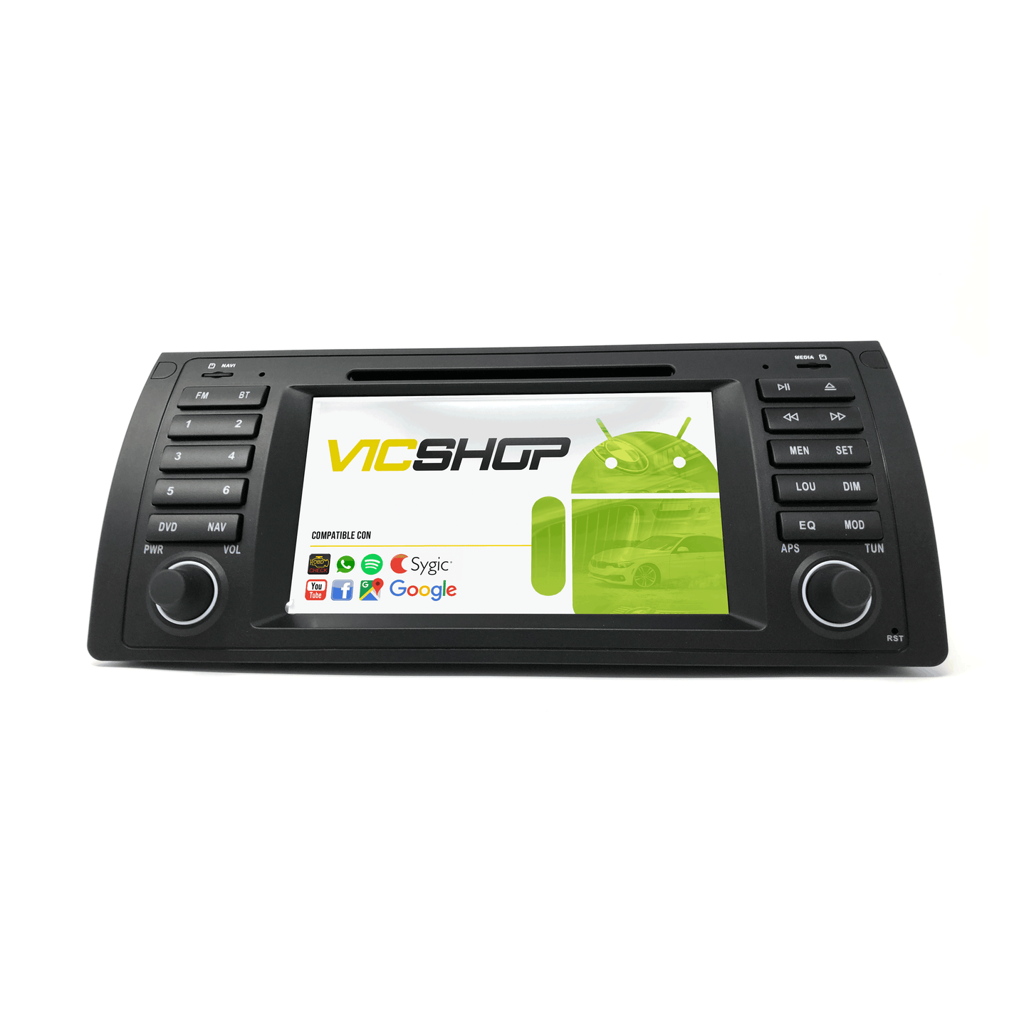 Pantalla 7´radio Android 10 Para Bmw Modelo Serie X5 E53. ¡ahora Con Cámara Trasera De Regalo!