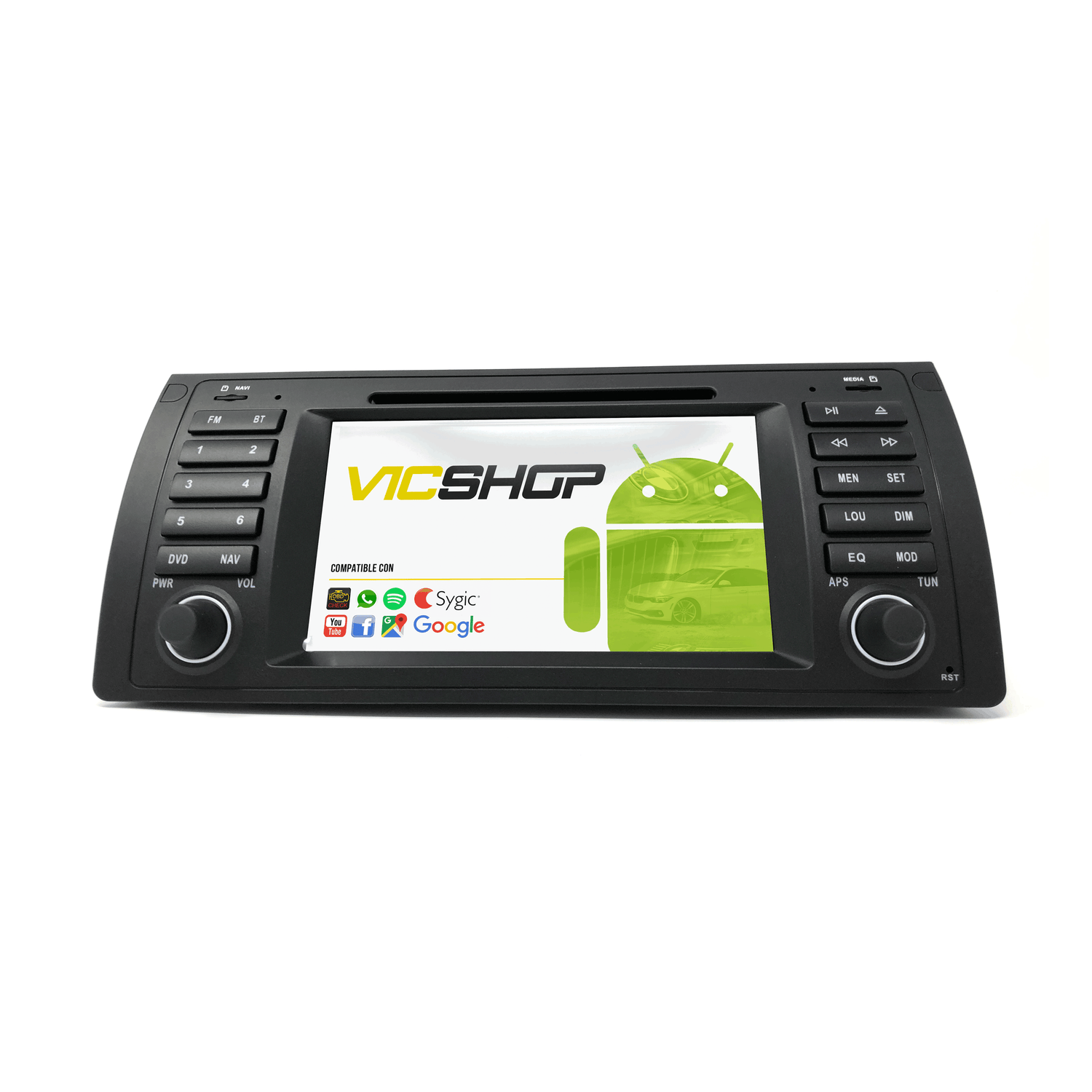 Pantalla 7´radio Android 10 Para Bmw Modelo Serie X5 E53. ¡ahora Con Cámara Trasera De Regalo!