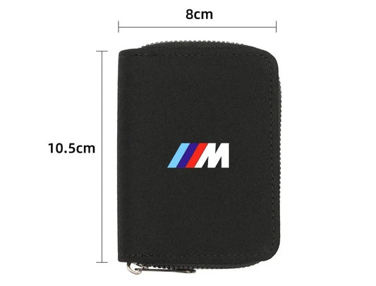 Tarjetero BMW Vintage - Cartera con Cremallera para Hombre y Mujer