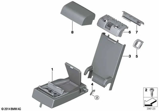 Blende de Activación Central para BMW X5 F15, F85, X6 F16, F86 (OEM 52207353893). Original BMW