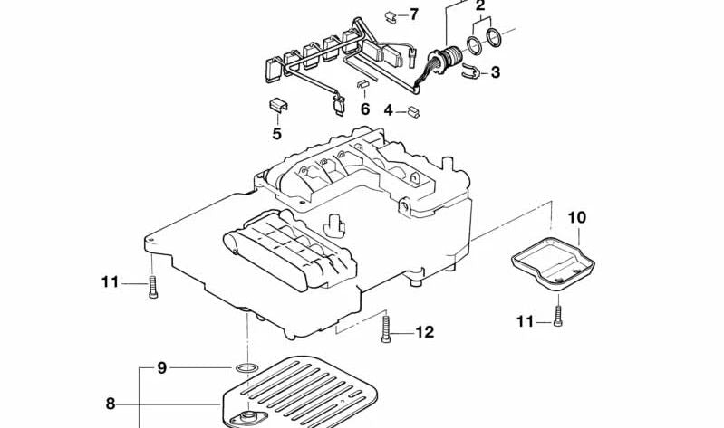 Abrazadera de cable para BMW E36, E46, E34, E39, E24, E23, E32, E38, E85 (OEM 24341215612). Original BMW.