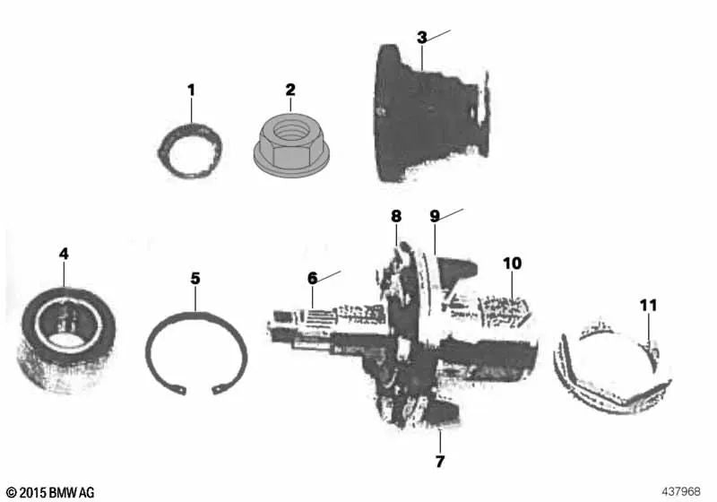 Security plate for BMW E28, E34, E24, E23, E32 (OEM 33411123973). Original BMW