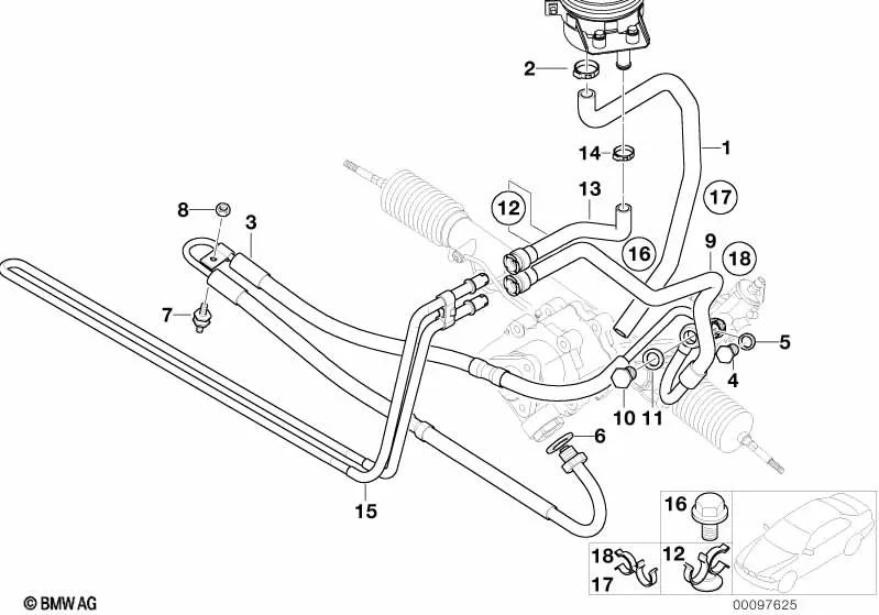 Junta para BMW E81, E82, E87, E87N, E88, E21, E30, E36, E46, E90, E90N, E91, E91N, E92, E92N, E93, E93N, E28, E34, E39, E60, E60N, E61, E61N, E24, E63, E63N, E64, E64N, E23, E32, E38, E65, E66, E31, E84, E83, E53, E70, E70N, F15, E71, F16, E85, E86, E52,