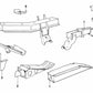 Soporte tanque de combustible delantero para BMW Serie 3 E21 (OEM 41121860329). Original BMW.