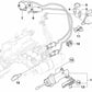 Brida de sujeción para BMW Serie 3 E46, Serie 5 E60 E61, Serie 6 E63 E64, Z4 E85 (OEM 23017569993). Original BMW