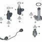 Sensor de Revoluciones del Cigüeñal para BMW Serie 1 E81, E82, E87, E87N, E88 Serie 3 E46, E90, E91, E92, E93 Serie 5 E60N X1 E84 X3 E83 Z4 E85 (OEM 13627548994). Original BMW