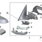 Parte inferior de la carcasa izquierda para BMW Serie 5 F07N, F10N, F11N, F18N, Serie 6 F06N, F12N, F13N, Serie 7 F01N, F02N (OEM 51167308653). Original BMW.