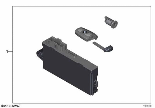 Juego de cierre igualado para BMW E84 (OEM 51212990433). Original BMW.