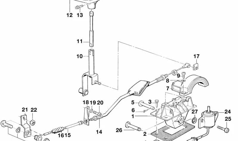 Interruptor de transmisión OEM 25161219149 para BMW E34, E32, E31. Original BMW.