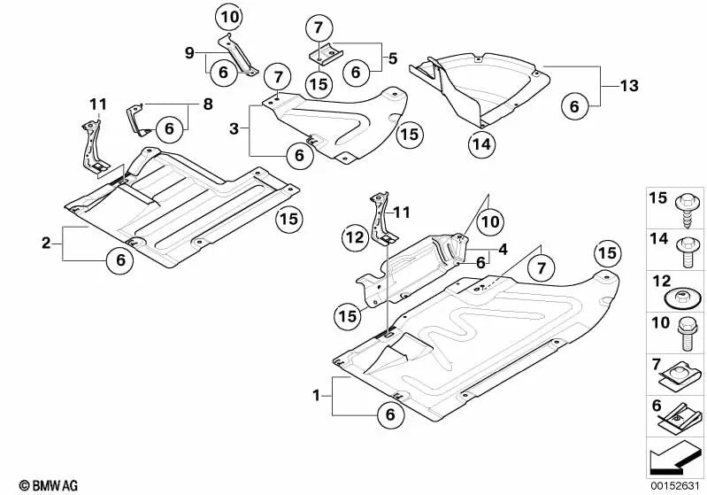 Deflector de aire para BMW Serie 1 E87 (OEM 51487147537). Original BMW