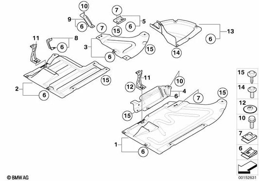 Deflector de aire para BMW Serie 1 E87 (OEM 51487147537). Original BMW