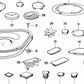 Gasket for BMW 5 Series E34, 7 Series E32 (OEM 51711908339). Genuine BMW