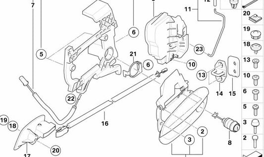 Anillo de protección para BMW Z4 E85, E86 (OEM 51217137447). Original BMW