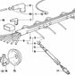 Cable de encendido OEM 12121726037 para BMW (Modelos compatibles: E34, E32, E30). Original BMW.