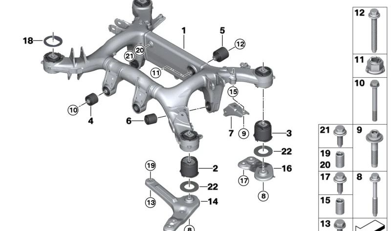 Disco de Amortiguación para BMW X5 F95, G05, G18, X6 G06, X7 G07 (OEM 33306890582). Original BMW