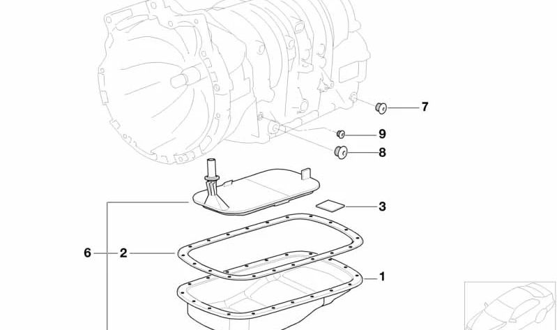 Tornillo de drenaje de aceite (Allen/Hexagonal) OEM 24117533656 para BMW E36, E46, E39, E83, E53, Z3. Original BMW.