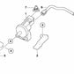 Soporte para válvula de ventilación del depósito de combustible OEM 13907838283 para BMW E90, E92, E93. Original BMW.