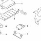 Telematics Control Unit Bracket for BMW E46 (OEM 84136924553). Original BMW