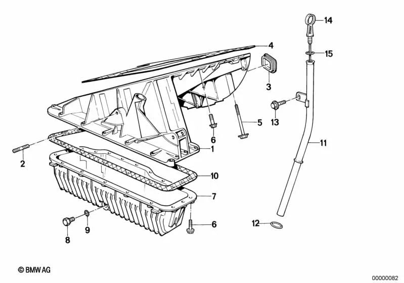 Junta sin asbesto para BMW Serie 3 E30 (OEM 11131709815). Original BMW.