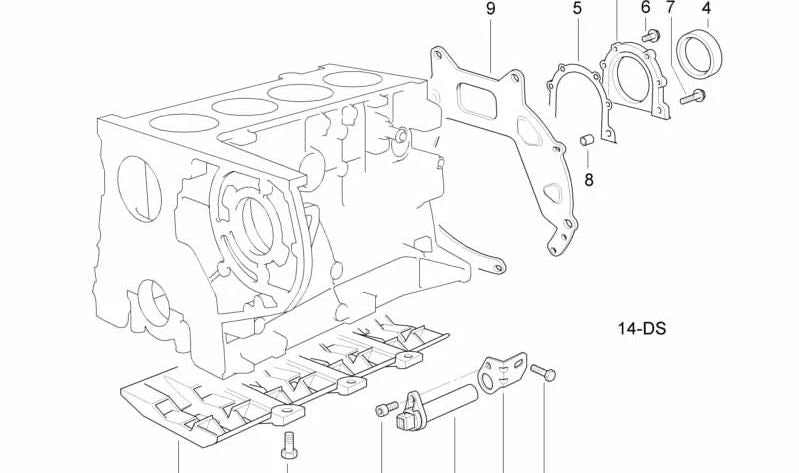 Versteifungsschale para BMW Serie 3 E36 (OEM 11112245416). Original BMW