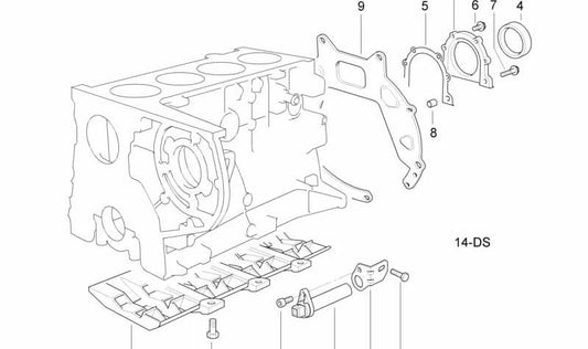 Versteifungsschale para BMW Serie 3 E36 (OEM 11112245416). Original BMW